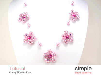 Cherry Blossom Float Necklace Beading Pattern