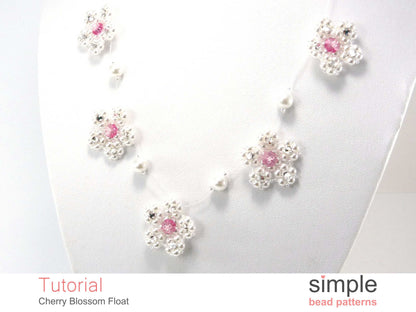 Cherry Blossom Float Necklace Beading Pattern