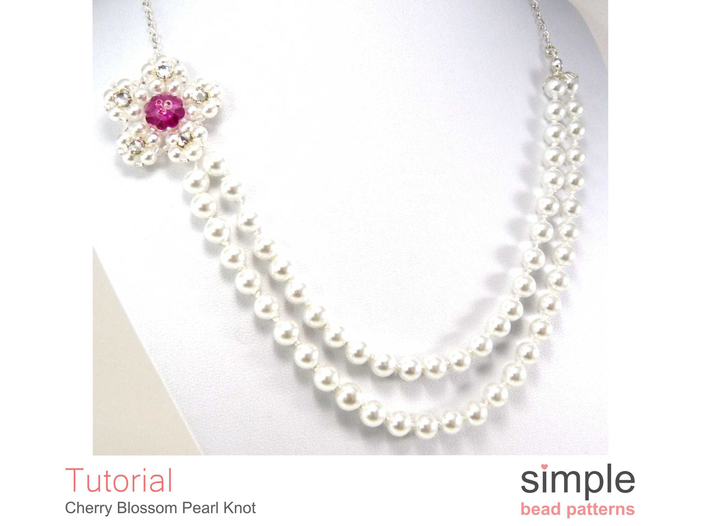 Cherry Blossom Pearl Knot Necklace Pattern
