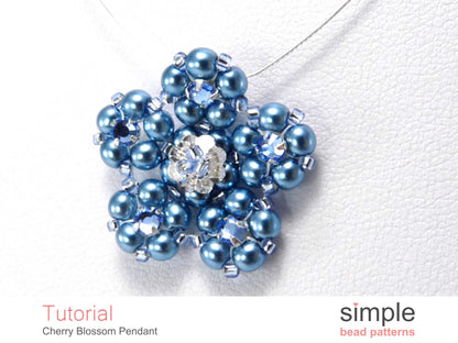 Cherry Blossom Pendant Necklace Beading Pattern