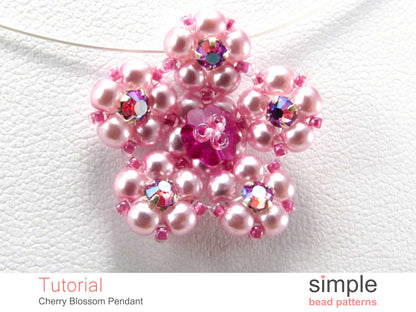 Cherry Blossom Pendant Necklace Beading Pattern