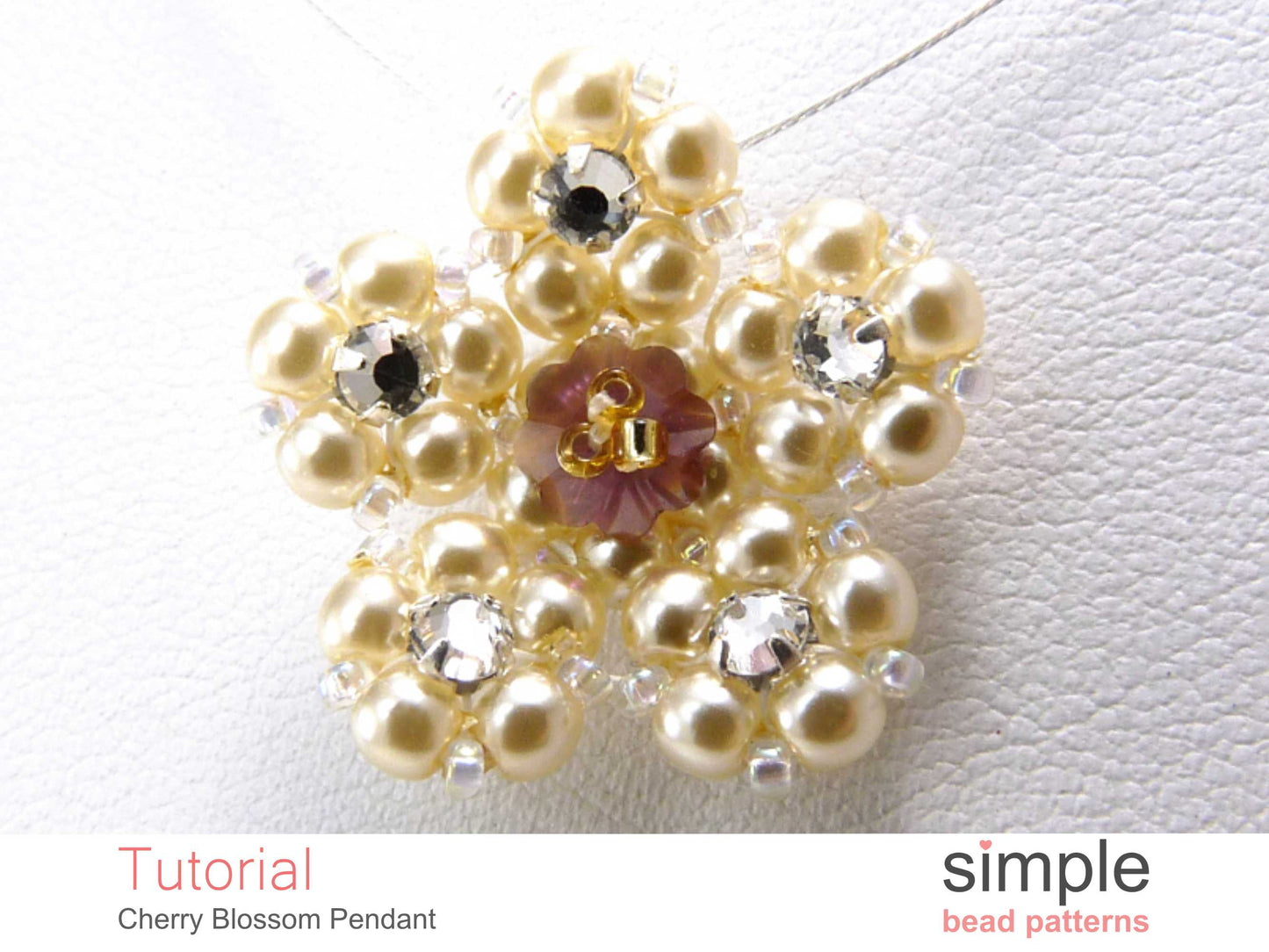 Cherry Blossom Pendant Necklace Beading Pattern