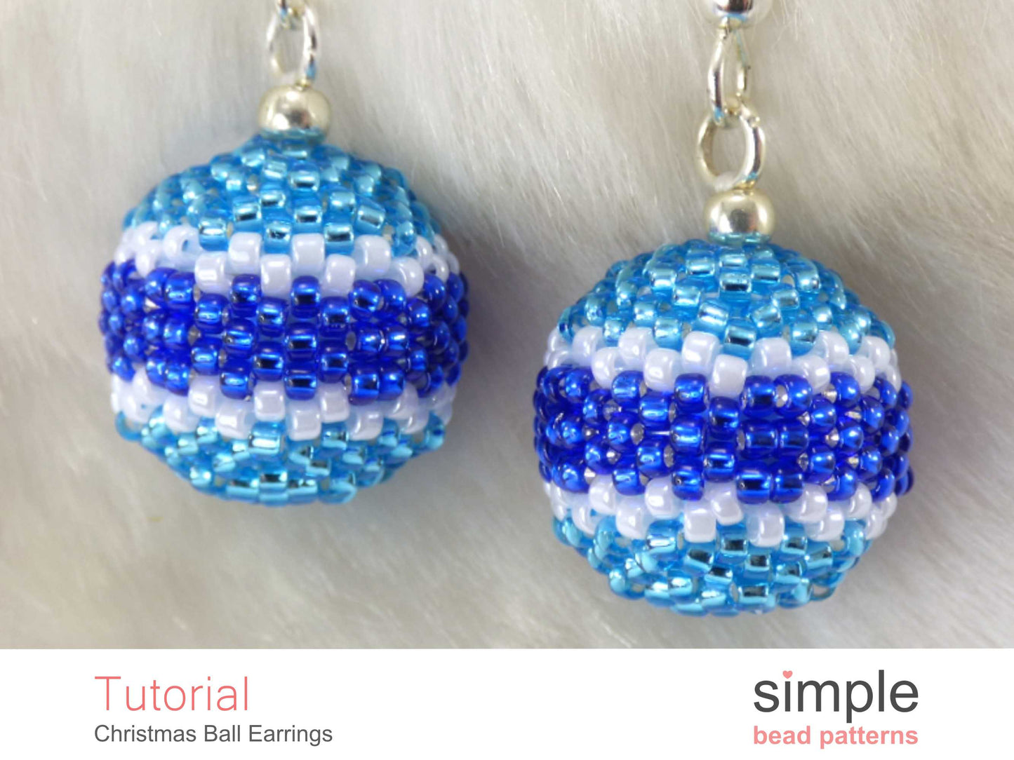 Christmas Ball Earrings Beading Pattern