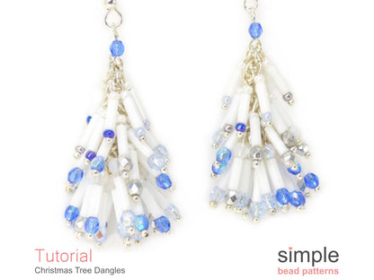 Christmas Tree Dangle Earrings Tutorial