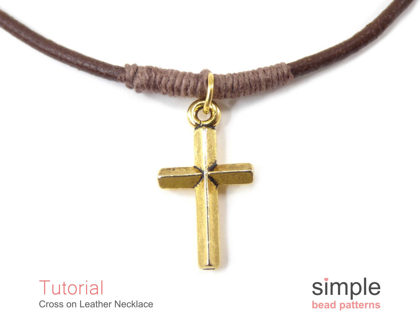 Cross on a Leather Necklace Tutorial