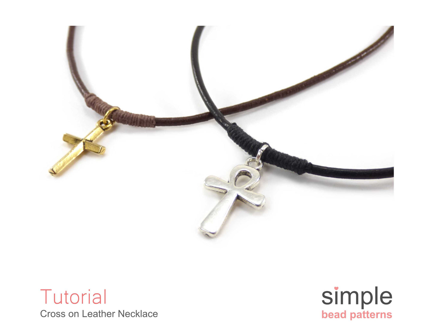 Cross on a Leather Necklace Tutorial