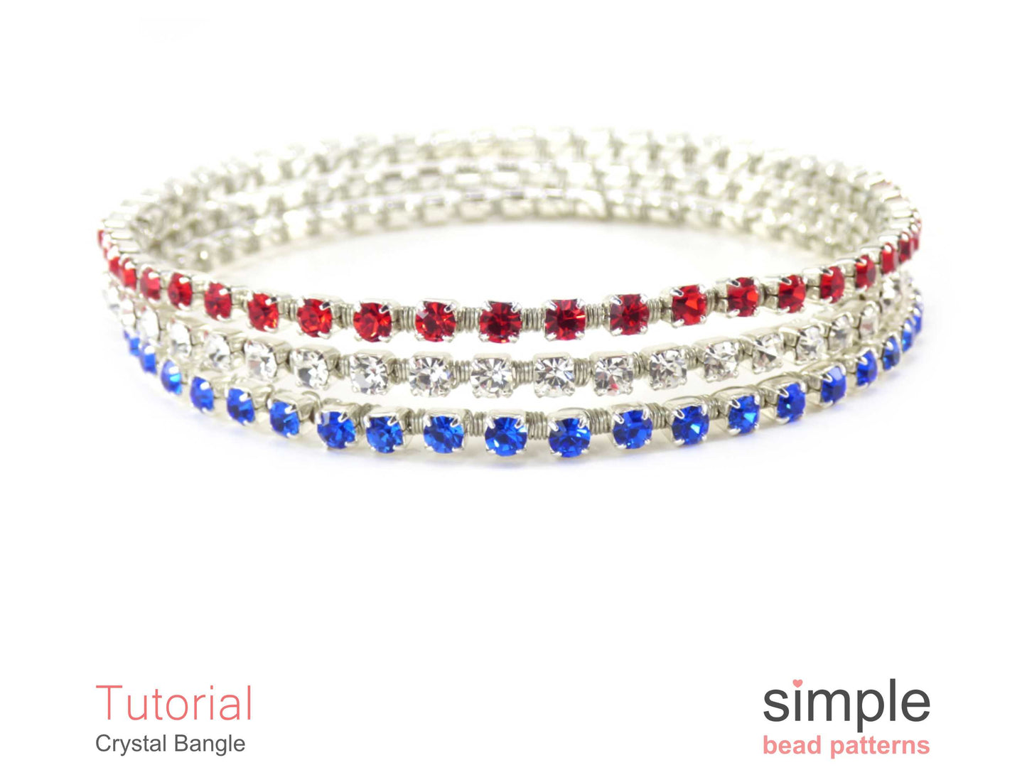 Rhinestone Crystal Bangle Bracelet Tutorial