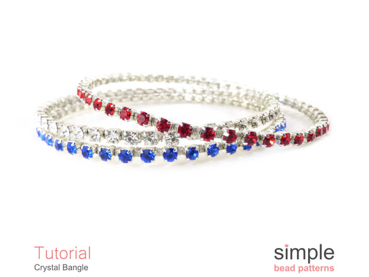 Rhinestone Crystal Bangle Bracelet Tutorial