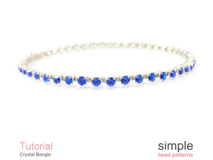 Rhinestone Crystal Bangle Bracelet Tutorial