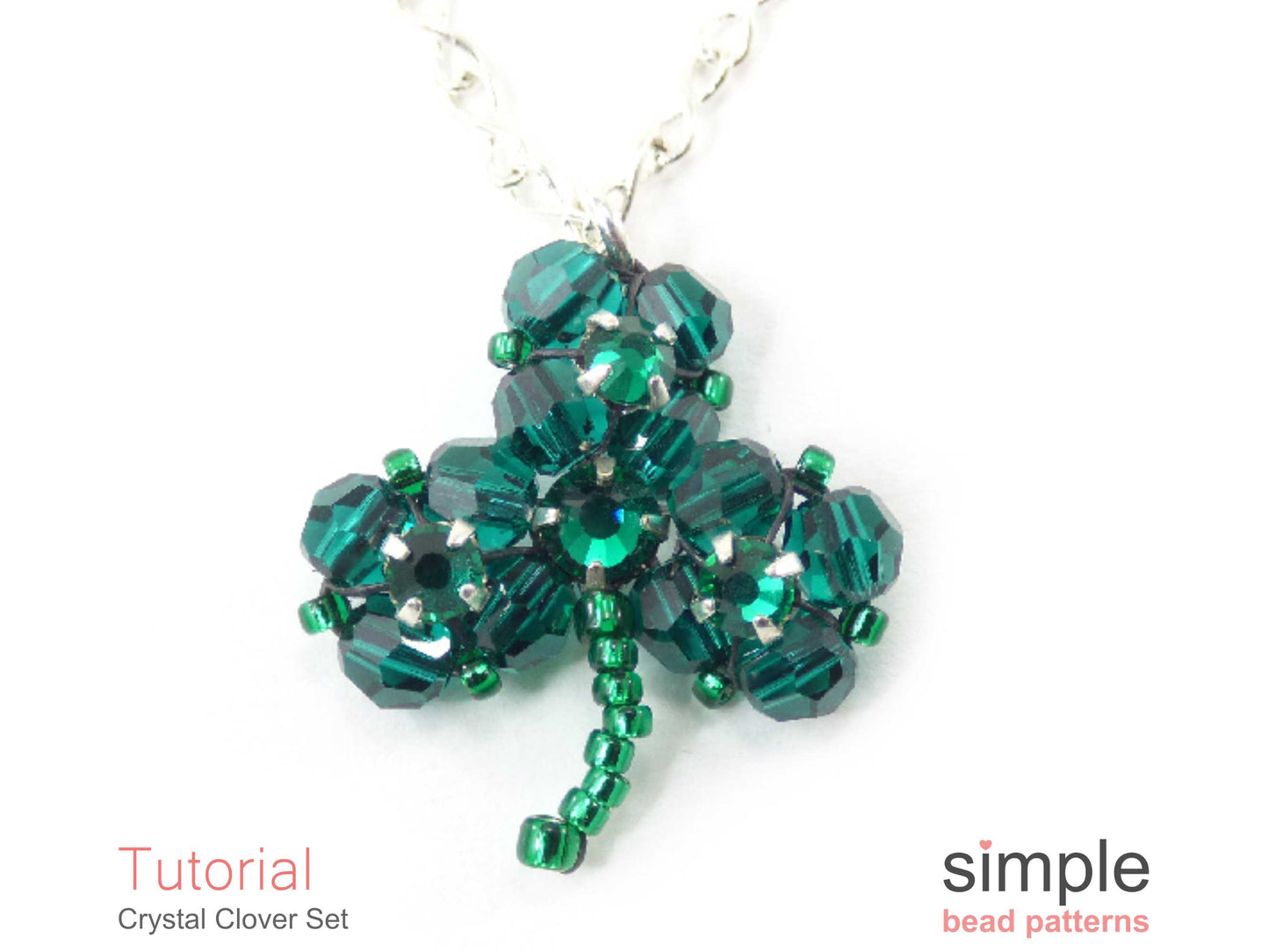 Crystal Clover Earrings & Necklace Pattern