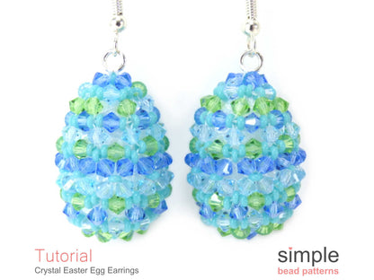Crystal Easter Egg Earrings Beading Pattern