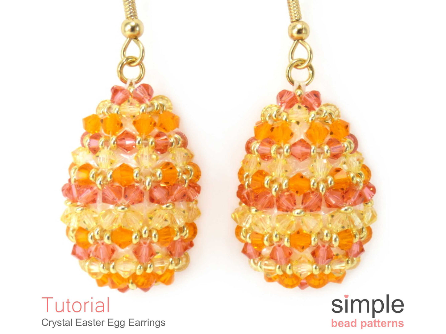 Crystal Easter Egg Earrings Beading Pattern