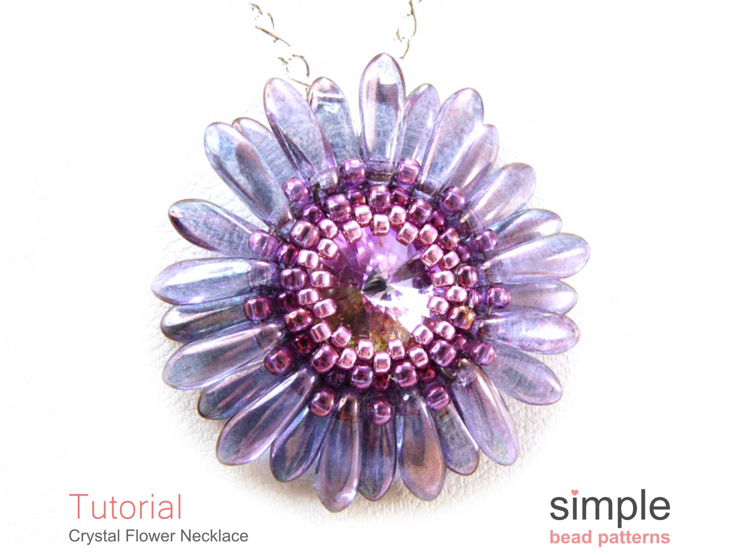 Crystal Flower Necklace Beading Pattern