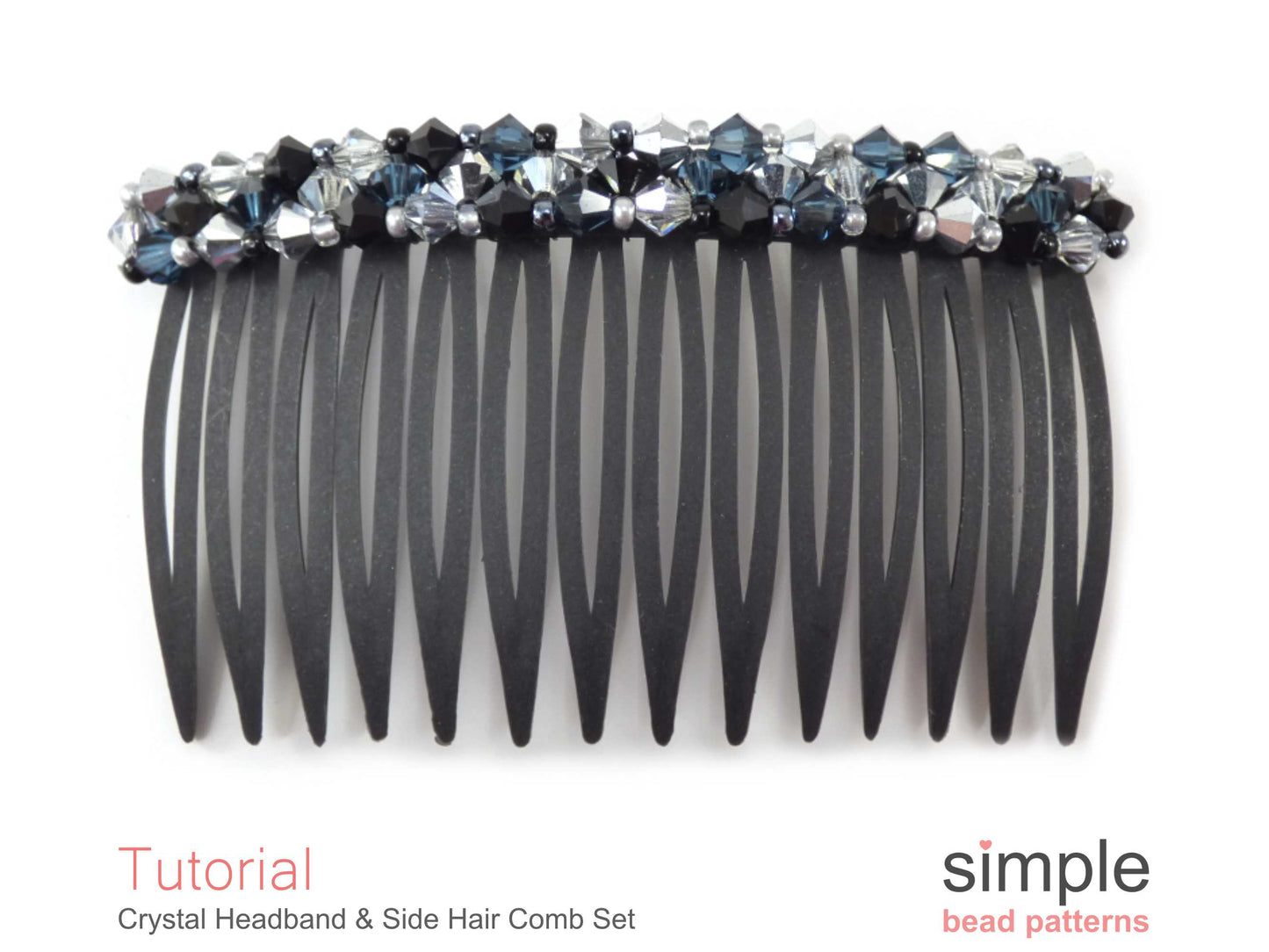 Crystal Headband & Side Hair Comb Beading Pattern