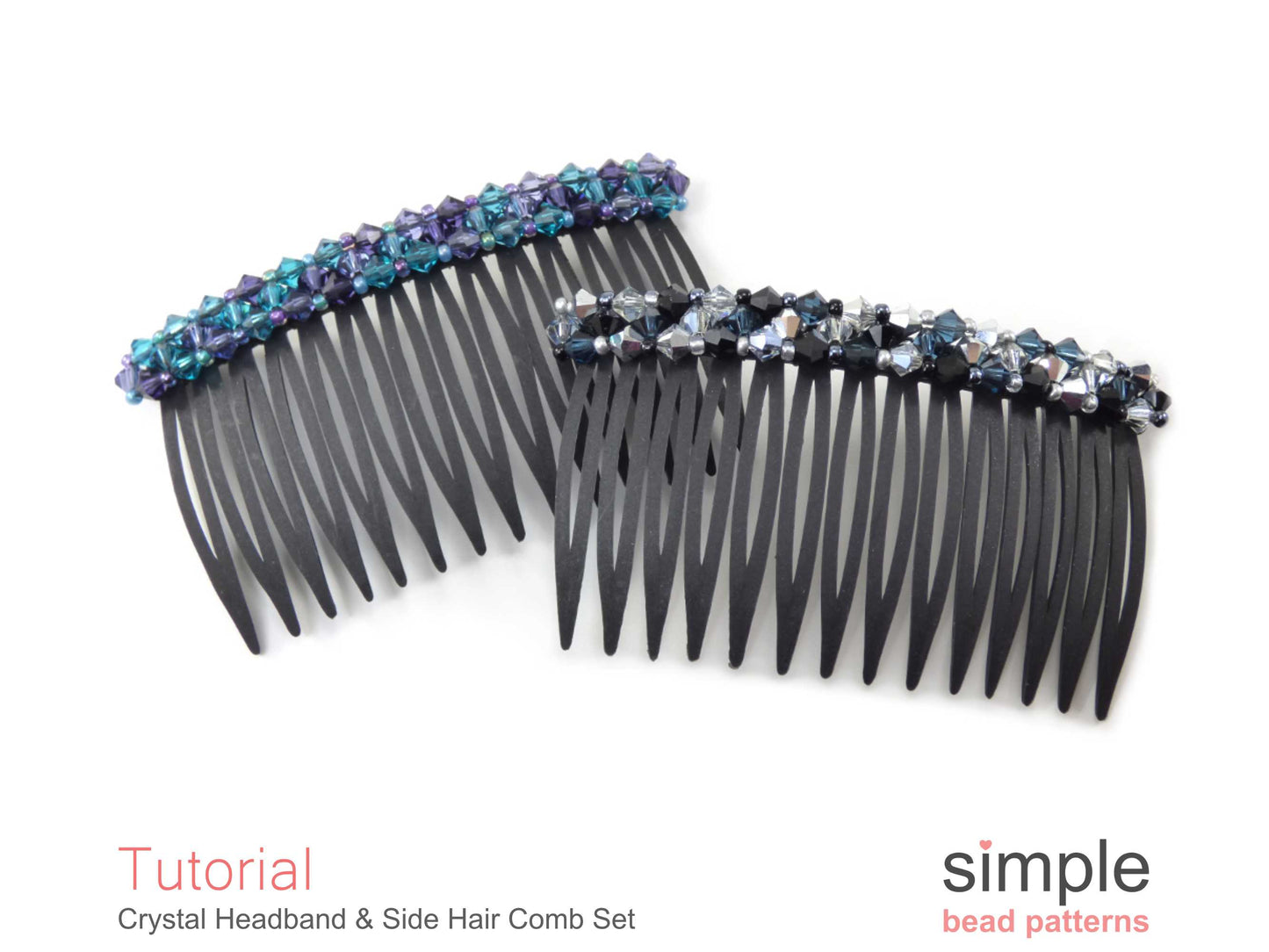 Crystal Headband & Side Hair Comb Beading Pattern