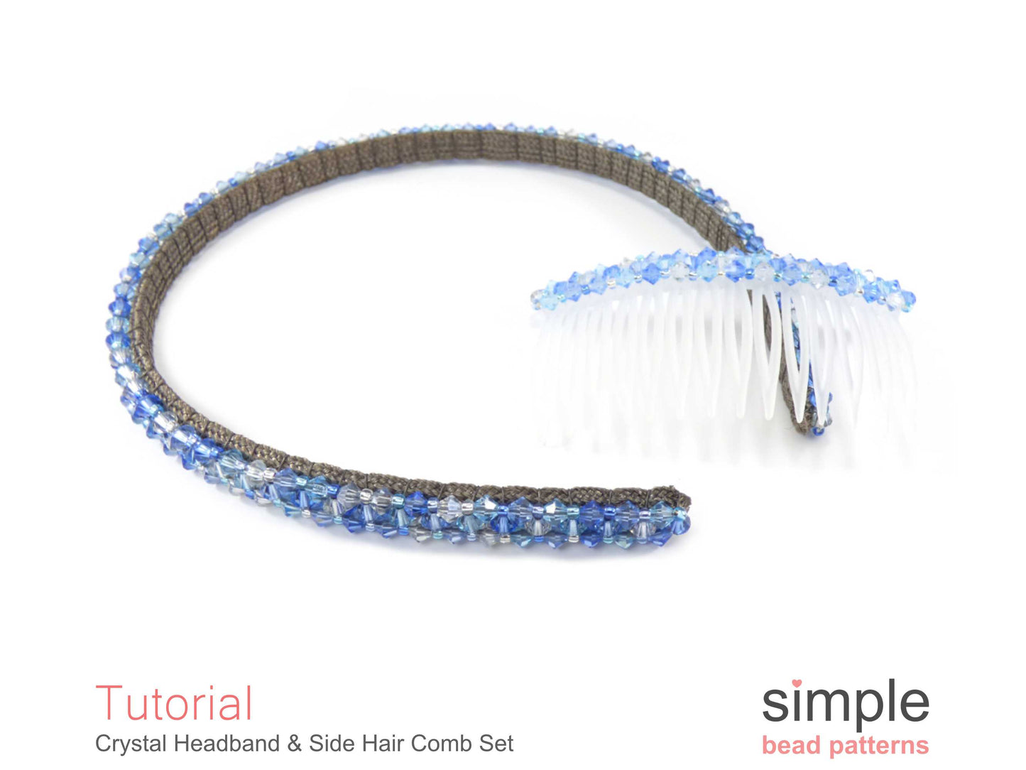 Crystal Headband & Side Hair Comb Beading Pattern