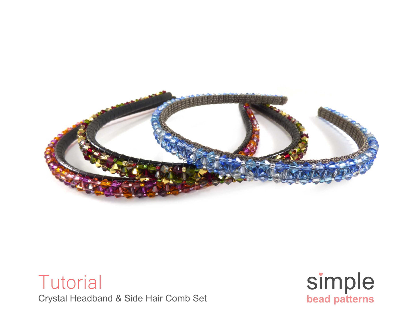 Crystal Headband & Side Hair Comb Beading Pattern