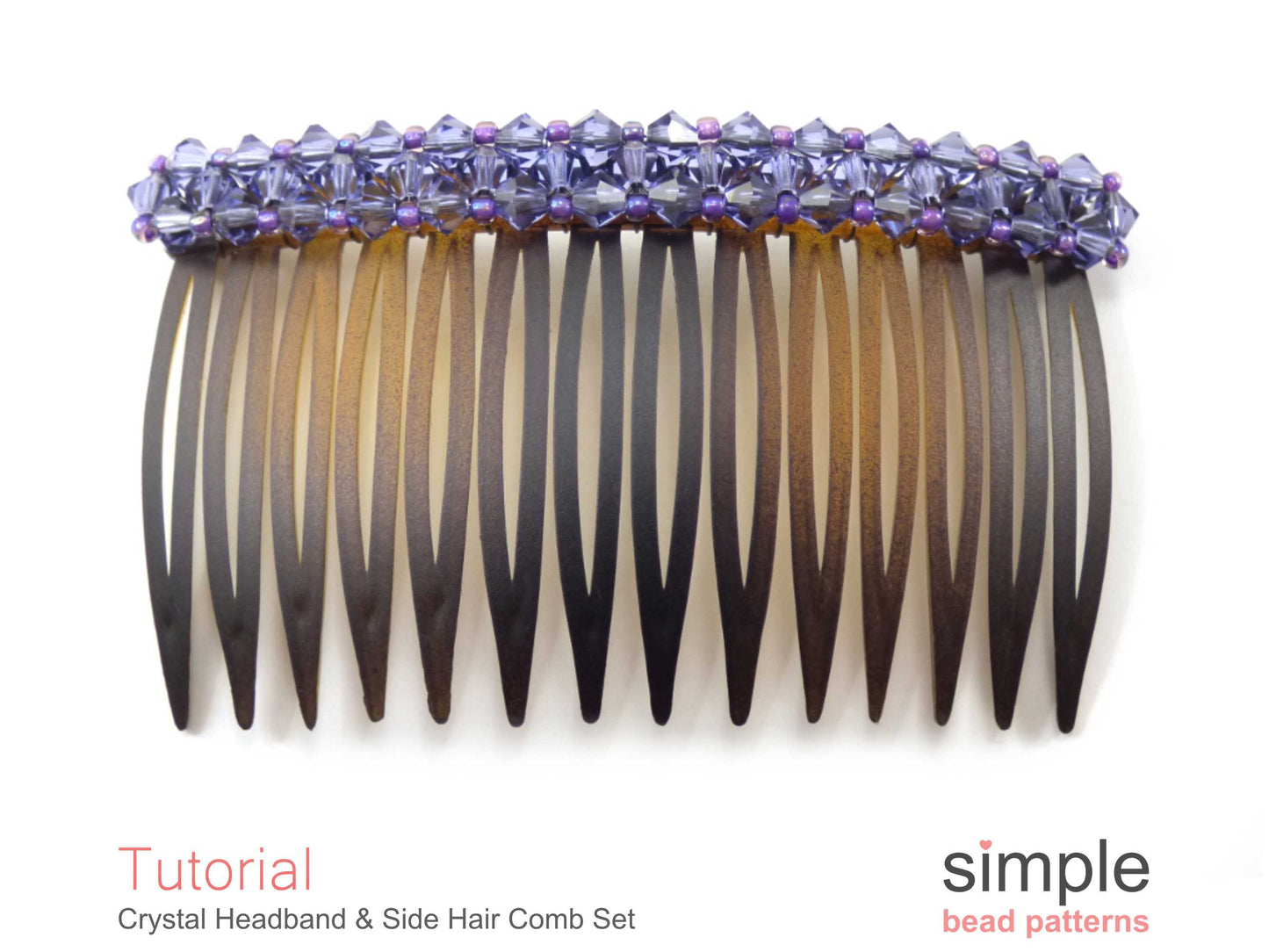 Crystal Headband & Side Hair Comb Beading Pattern