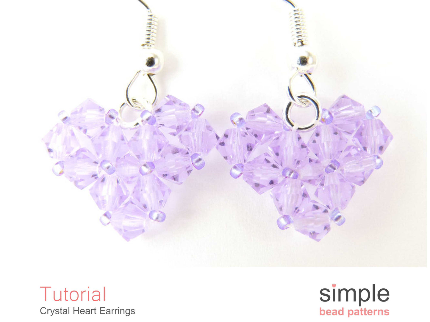 Crystal Heart Earrings Beading Pattern