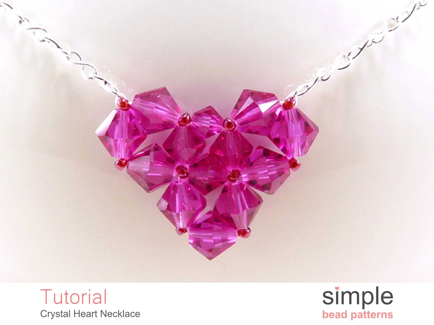 Crystal Heart Necklace Beading Pattern