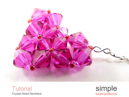Crystal Heart Necklace Beading Pattern