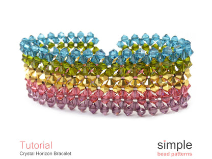 Crystal Horizon Bracelet Beading Pattern