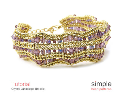 Crystal Landscape Bracelet Beading Pattern