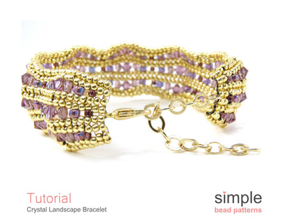 Crystal Landscape Bracelet Beading Pattern