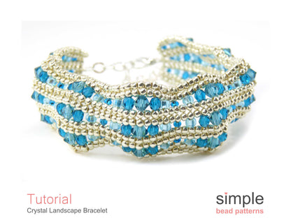 Crystal Landscape Bracelet Beading Pattern