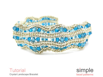 Crystal Landscape Bracelet Beading Pattern