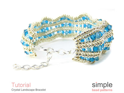 Crystal Landscape Bracelet Beading Pattern