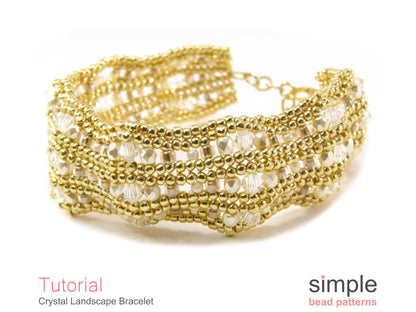 Crystal Landscape Bracelet Beading Pattern