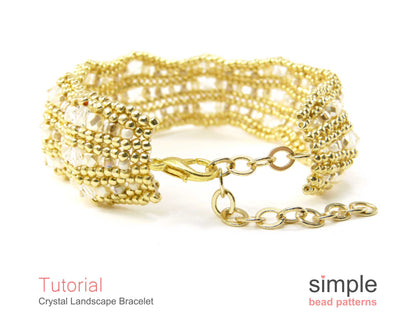 Crystal Landscape Bracelet Beading Pattern