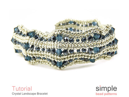 Crystal Landscape Bracelet Beading Pattern