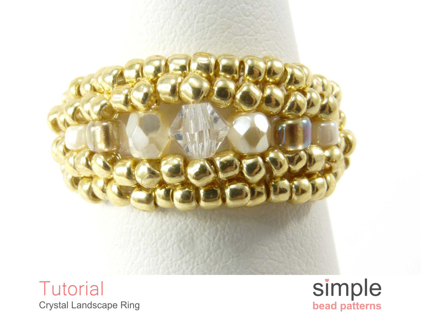 Crystal Landscape Ring Beading Pattern