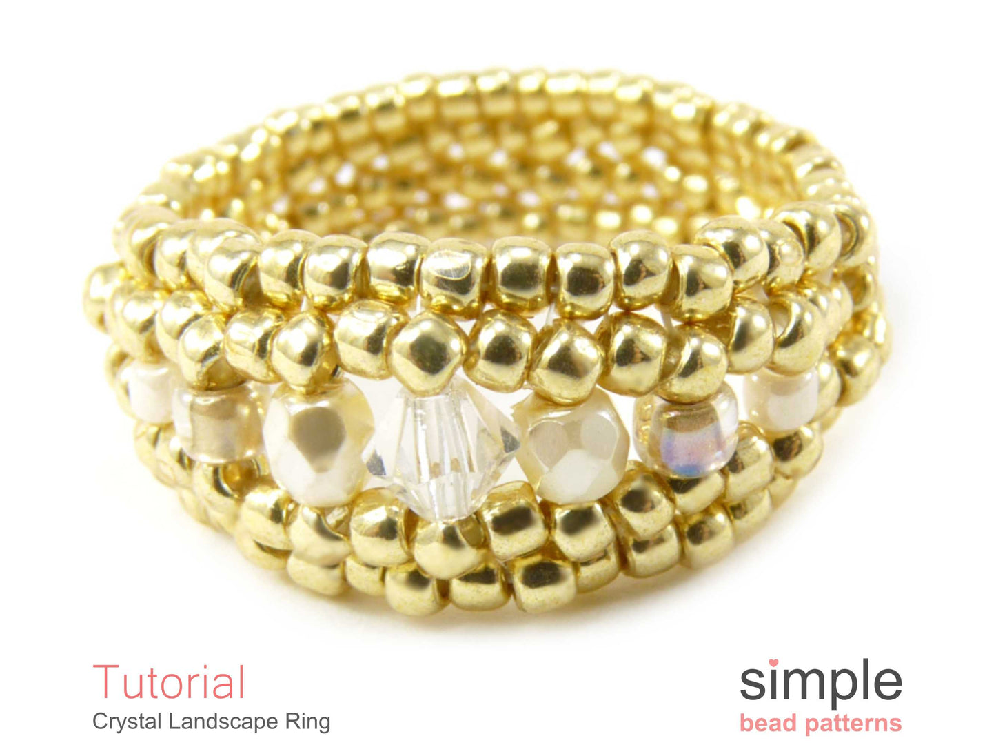 Crystal Landscape Ring Beading Pattern