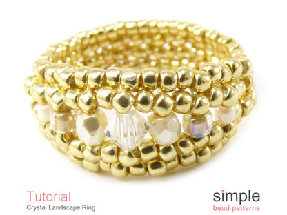 Crystal Landscape Ring Beading Pattern