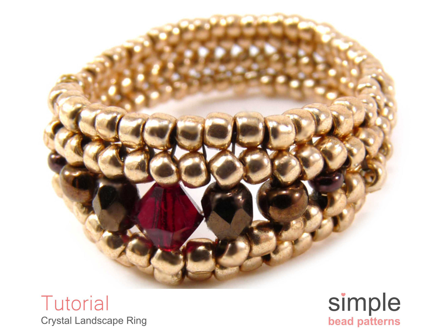 Crystal Landscape Ring Beading Pattern