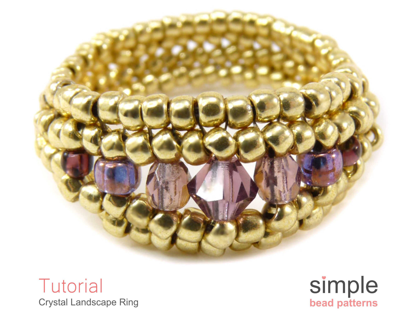 Crystal Landscape Ring Beading Pattern