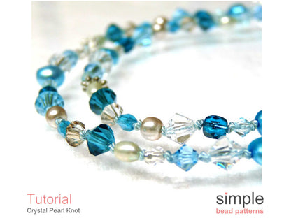 Crystal Pearl Knot Bracelet & Necklace Tutorial