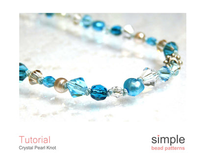 Crystal Pearl Knot Bracelet & Necklace Tutorial