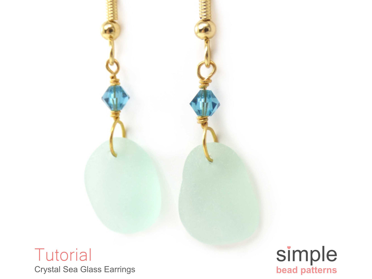 Crystal Sea Glass Earrings Tutorial