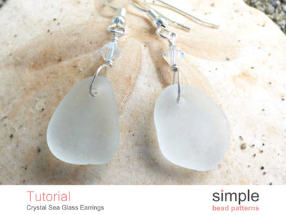 Crystal Sea Glass Earrings Tutorial