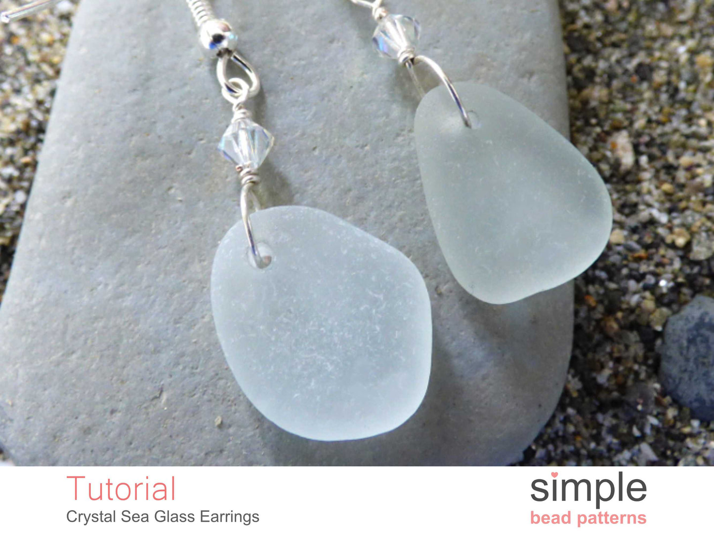 Crystal Sea Glass Earrings Tutorial