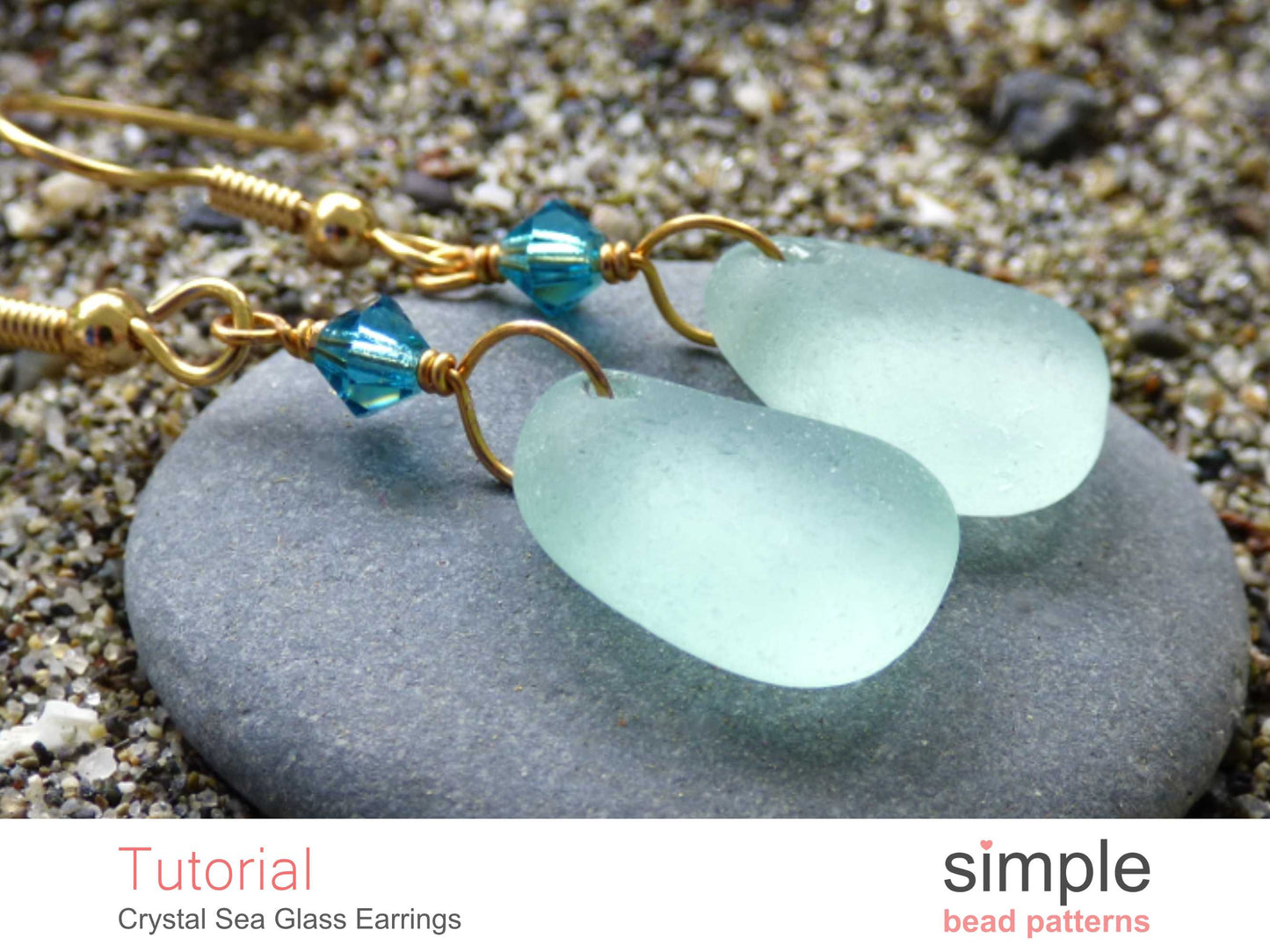 Crystal Sea Glass Earrings Tutorial