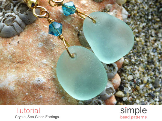 Crystal Sea Glass Earrings Tutorial