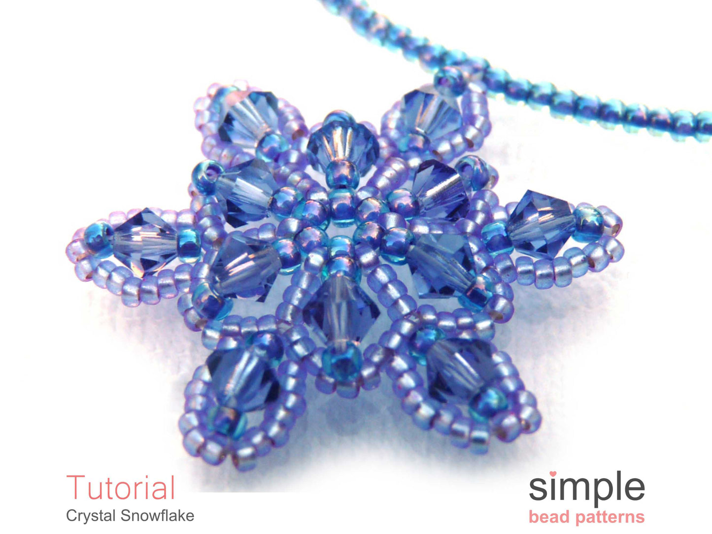 Crystal Snowflake Necklace Beading Pattern