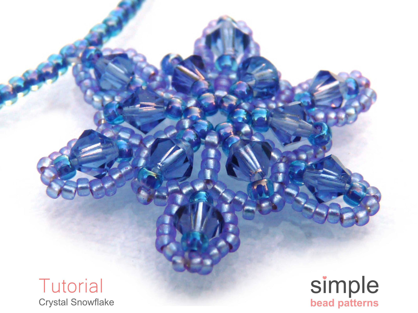 Crystal Snowflake Necklace Beading Pattern