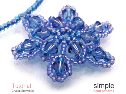 Crystal Snowflake Necklace Beading Pattern