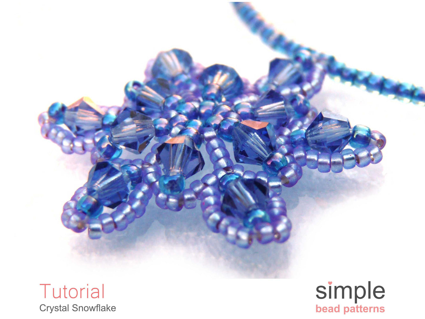 Crystal Snowflake Necklace Beading Pattern